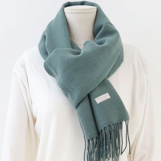 Escariar 粉彩素色流蘇長圍巾