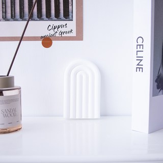 La Villette 化妝品拍攝道具 石膏擺件 E, 白色