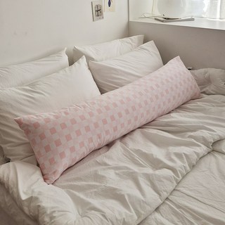 I'm Living 半纖維蜂巢格紋多用途身體抱枕, 粉紅色