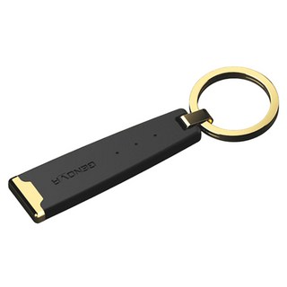 GENOVA 白金鑰匙圈 金色, 1個, 金黃色