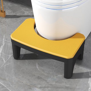 廁所防滑馬桶腳踏凳 ONE SIZE BRP2094, 黃色