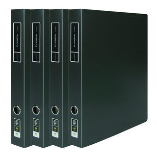 마이다스 프론티어 D링 바인더 프리미엄 불투명 A4 3cm, 흑색, 4개