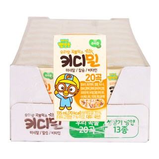 태양생활건강 뽀로로 키디밀 아기두유, 135ml, 24개