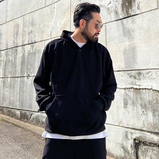 Fivelarge 男款大尺碼寬鬆華夫格利物浦連帽T恤