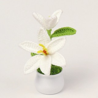 Allode 彩色納骨塔人造花, 16 白色百合