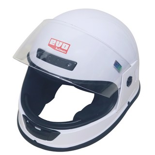 EVO 全罩式安全帽 附免洗不織布內襯套 6個 頭圍57~60cm, 白色