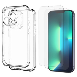 莫蘭卡諾風箏透明防撞套2p+閃光液晶鋼化玻璃2p套組, 1組