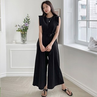 Lusida Ed無袖寬版連身褲