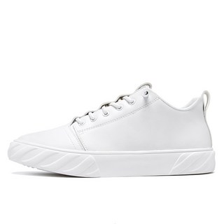 Market A 男性休閒皮革帆布鞋