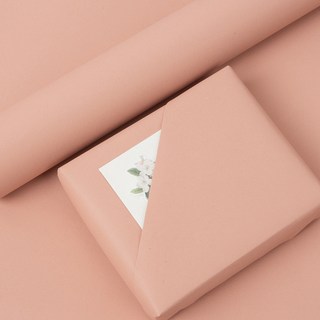 Good given 素色雙面牛皮包裝紙 10m, 玫瑰粉色, 1個