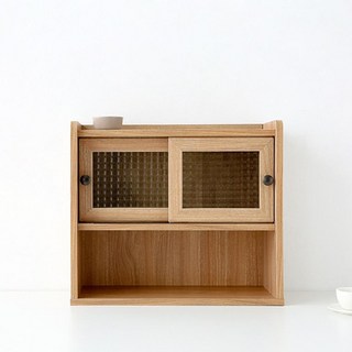 MARKET B 波拉博 迷你窄型雙門收納櫃 SHM4247SL, 淺棕色