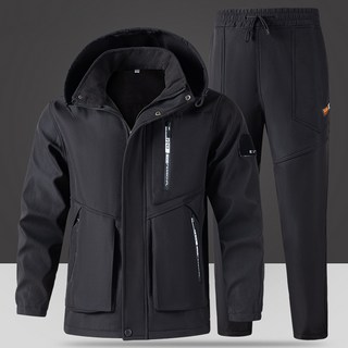 Elsso 男款 Homme 冬季防水鋪棉滑雪服 防寒服 連身服 維修服 保暖工作服 戶外休閒上下套裝