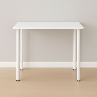 가구느낌 히퍼 컴퓨터 1인 원룸 테이블, 화이트화이트