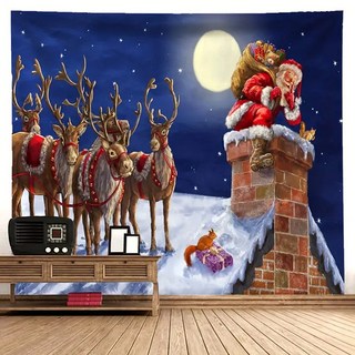 Artyhome 壁爐快樂聖誕掛毯 TYPE15 厚布, 混合色