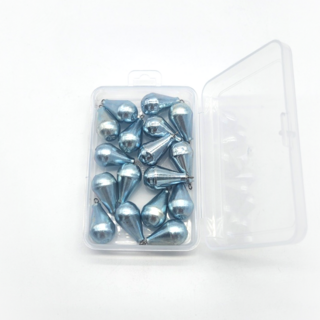 바다의꿈 프리리그 대용량 루어싱커 물방울형, 1개, 17개입