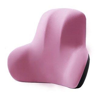 SUNORO 人體工學記憶棉護腰靠墊, 粉色