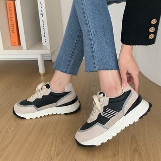 Pai 女款皮革氣墊運動鞋 5.5cm P060