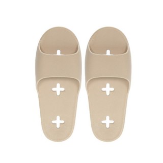 SHABATH 不卡門輕薄浴室拖鞋, 砂米黃, 1組