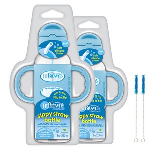 닥터브라운 내로우 시피 빨대컵 250ml x 2p, 2개, 블루