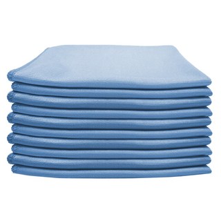 World Clean 擦玻璃抹布 40 x 40cm, 藍色, 10條