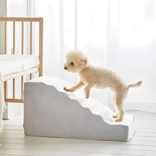 Woolly 基本款寵物坡道階梯, 灰色, 1個