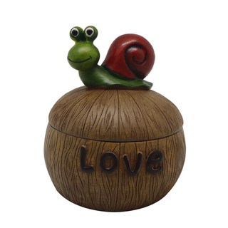 迷你椰子造型附蓋菸灰缸 RA040, 蝸牛, 1個