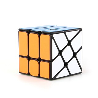 YongJunToys 永峻 速解費雪魔術方塊 永駿風火輪 V2, 黑色, 1個