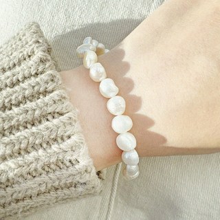 MOOLDN 女款7mm淡水豐盈珍珠手鍊