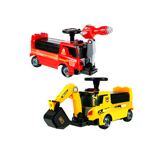 anp 智育工程車玩具 多款工程車造型 激發想像力 培養動手能力 安全耐用材質 1個, 紅色, 黃色, 35X90X24.5CM