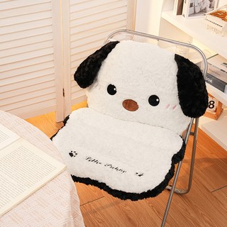 德普羅商務 動物柔軟毛絨泡泡一體式椅背靠墊, 斑點狗