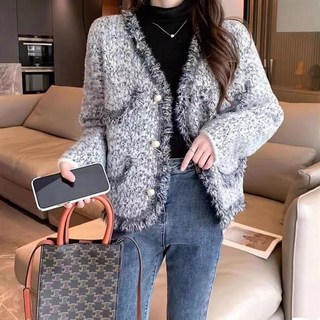 Moirbella 女款Parin V領粗花呢夾克