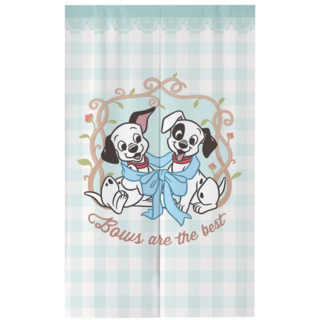 迪士尼貓狗長門簾(格紋101忠狗) 85x140cm, 格紋