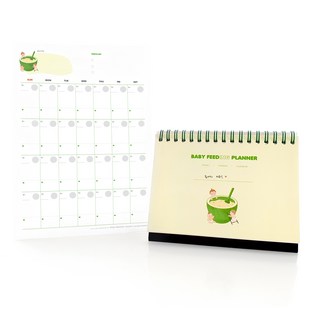 Jmilk 今日媽媽 寶寶副食品日曆 桌曆型 + 海報型組合, 白色, 1套