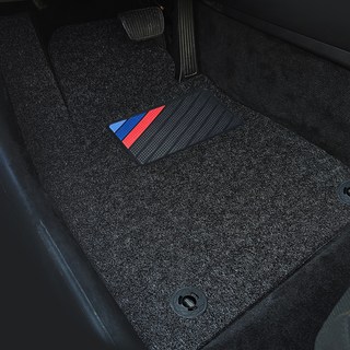 비비키 차량용 프리미엄 코일카매트 1열 + 2열 세트, 쌍용 토레스 2022년 7월~2024년 형, 블랙