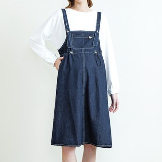 fisher-price 費雪 牛仔吊帶孕婦連身裙