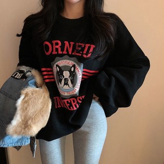 PEONIST Oversize法國鬥牛犬大學T