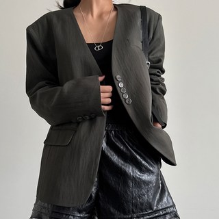 ViVEMO 女款 羅希爾 摩登無領西裝外套 11471