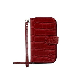 拉鍊鱷魚紋日誌式手機殼