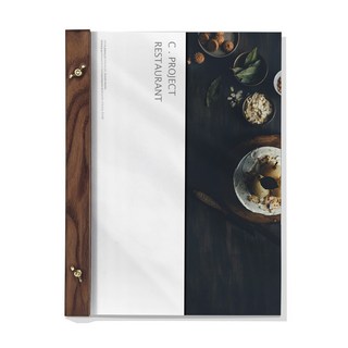 잡철공작소 애쉬탄화 메뉴북 + PET 필름 투명 표지 2p, 1개