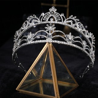 LUNAGLAM 精品系列 婚禮新娘皇冠 WC446, 1個, 銀色