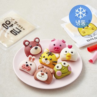 쌀이랑놀자 베이직 동물반달떡 세트 140g (냉동), 1개입, 1세트