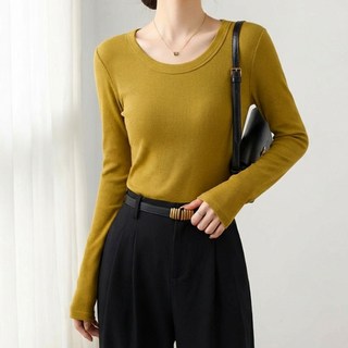 Sonio 女款層次圓領針織衫