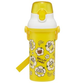 Skater 角色插畫彈蓋式水壺 PSB5SANAG, 1個, 小小兵三人組, 480ml