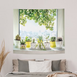 SANGSANG HOO 窗戶織物海報, 晨光