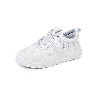 簡約白色厚底休閒鞋 YT_RE457