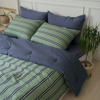 플로라침구 러닝소프트 세미마이크로 먼지없는 차렵이불 + 베개커버 세트