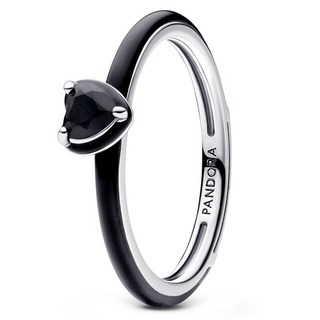 Pandora ME 黑色 Chakra 心形戒指 193088C01 附提袋+訊息卡+保證書