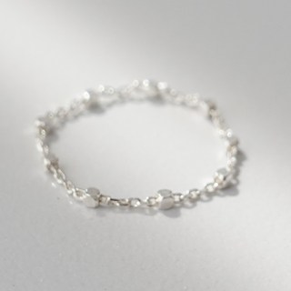 OST女款925純銀銀球鍊戒指