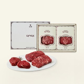 농협라이블리 농협 한우 1++등급 홈스토랑 선물세트 800g 등심 200g 2p + 채끝 200g + 안심 200g, 1세트