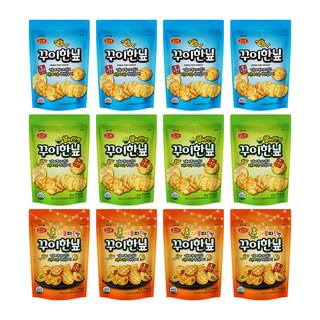 Murgerbon 烤魚片綜合組 原味+芥末口味+海鮮煎餅口味, 240g, 1組